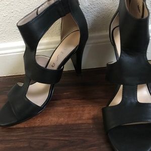 Black Strap Heels
